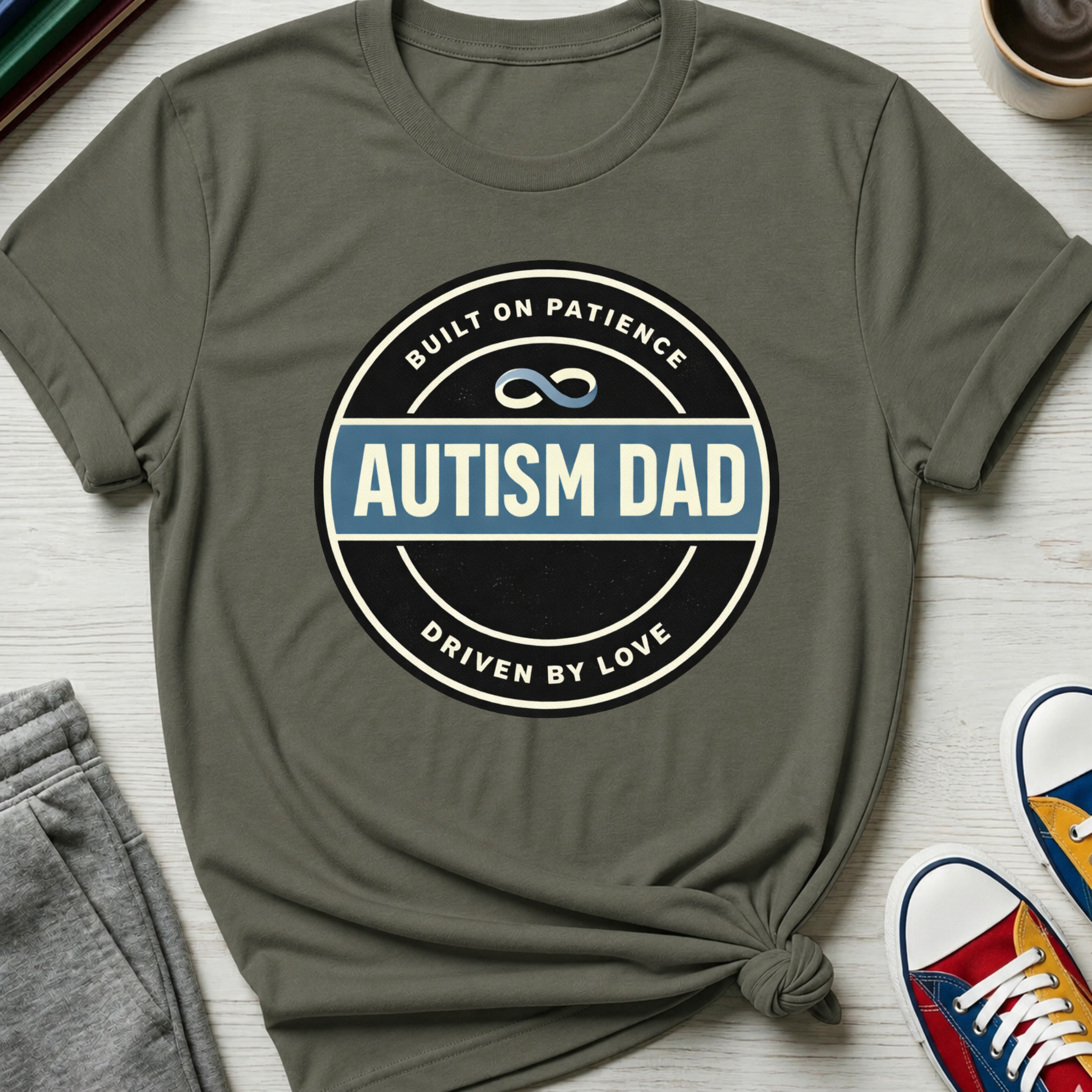 Autism Dad Built on Patience | T-Shirt