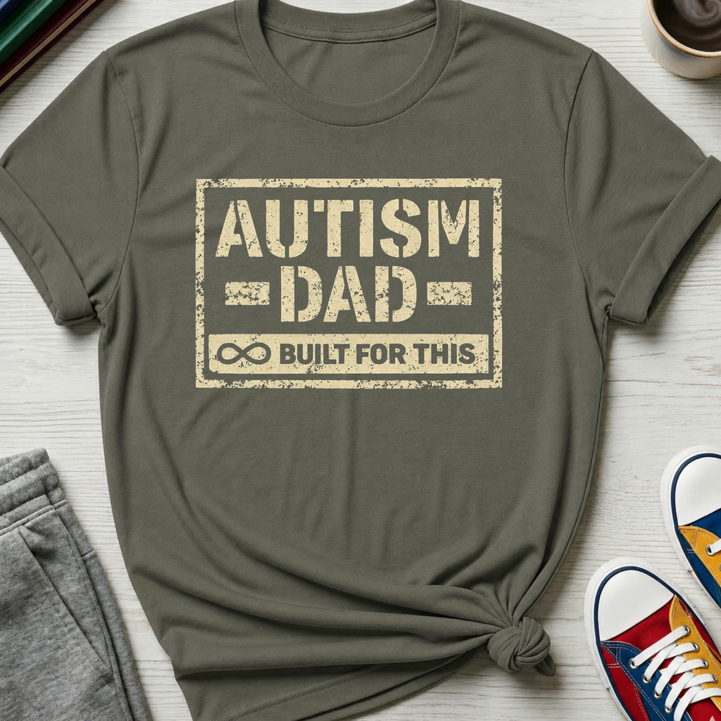 Autism Dad Built for This | T-Shirt