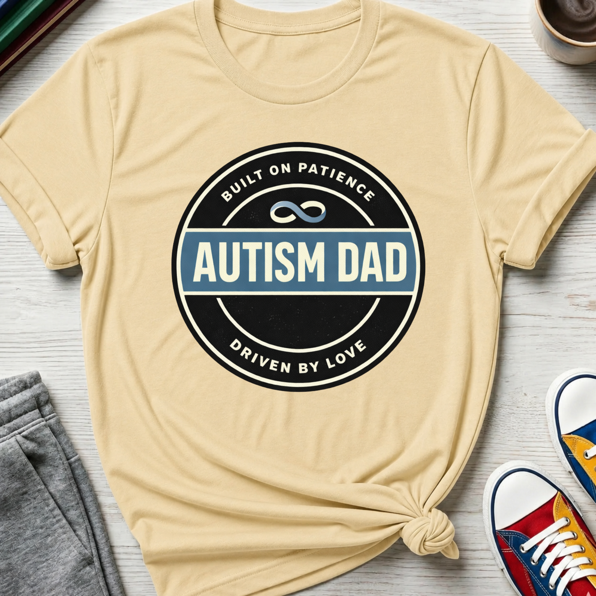 Autism Dad Built on Patience | T-Shirt