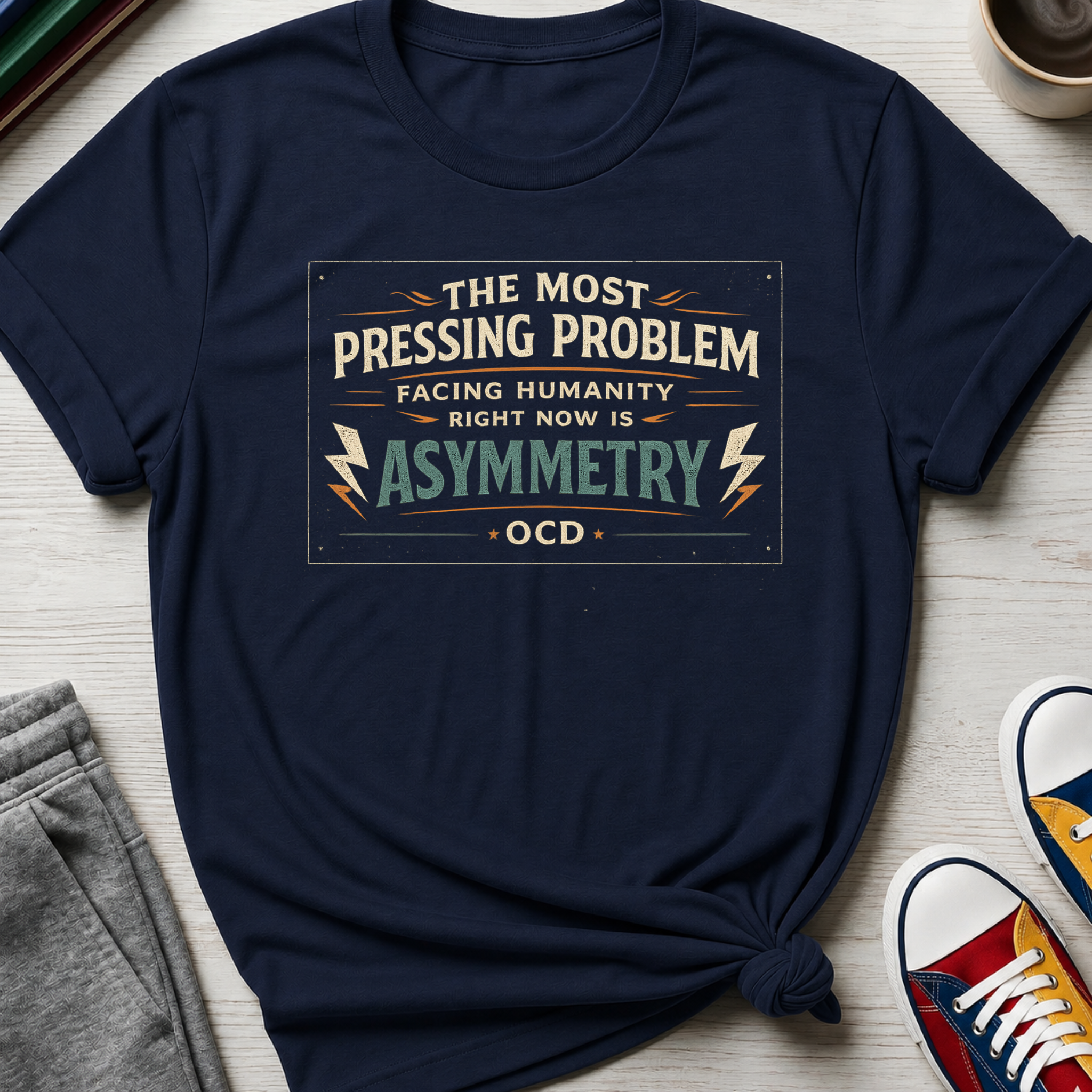OCD Pressing Problem Asymmetry | T-Shirt