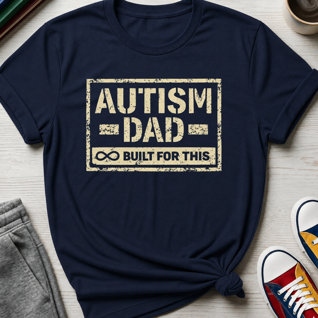 Autism Dad Built for This | T-Shirt