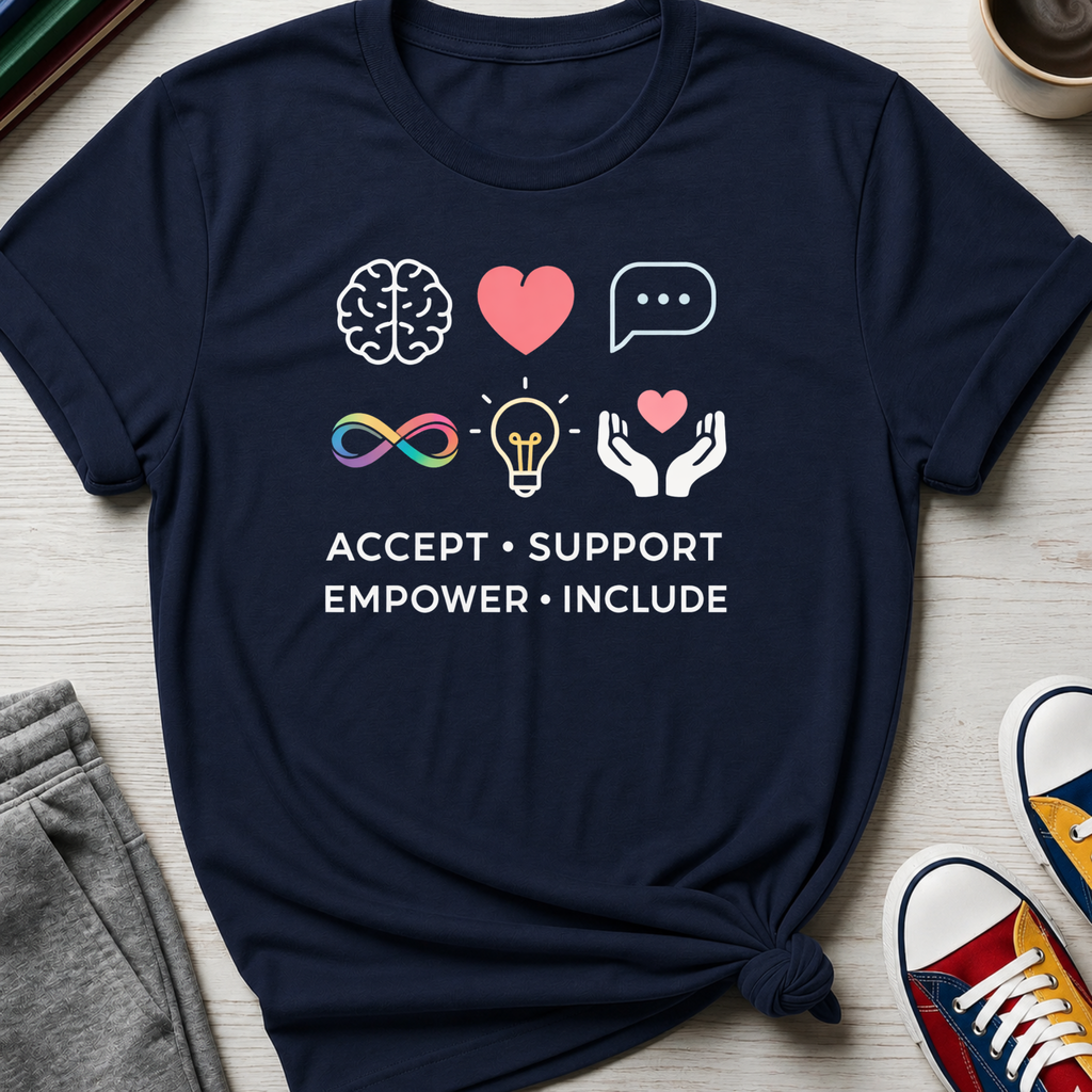 Neurodiv Accept Support Empower Include  | T-Shirt
