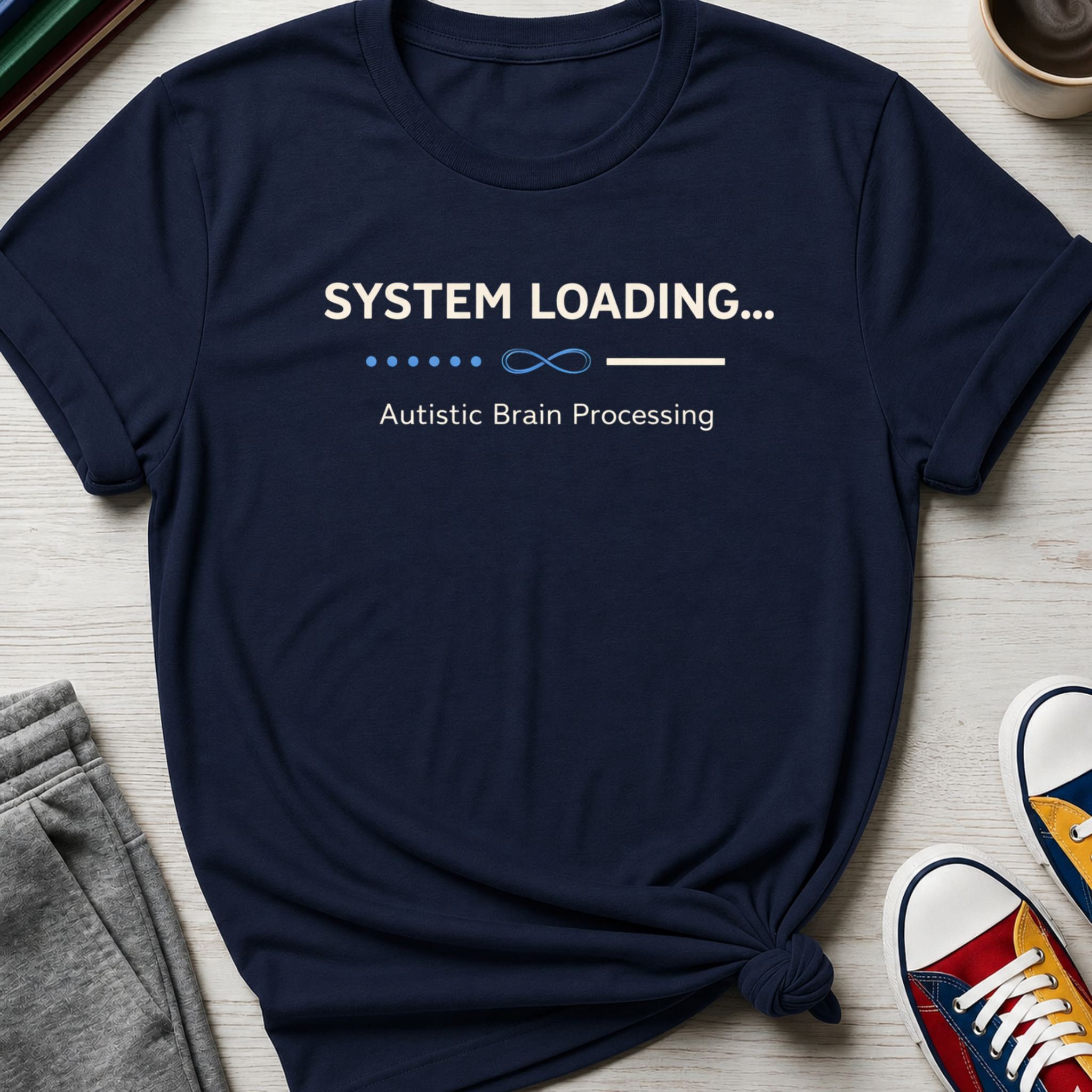 System Loading Autistic Brain Processing | T-Shirt