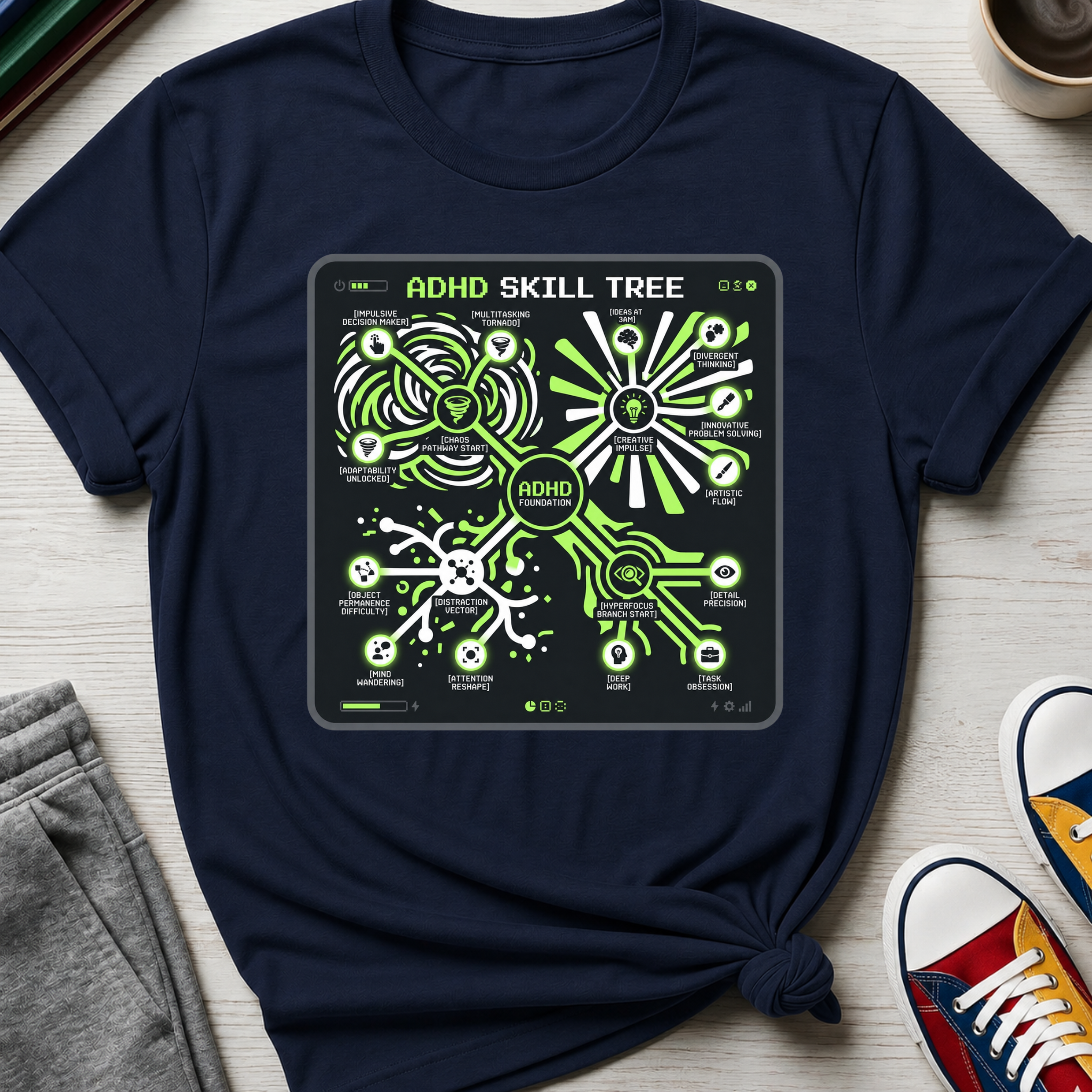 ADHD Skill Tree 2 | T-Shirt