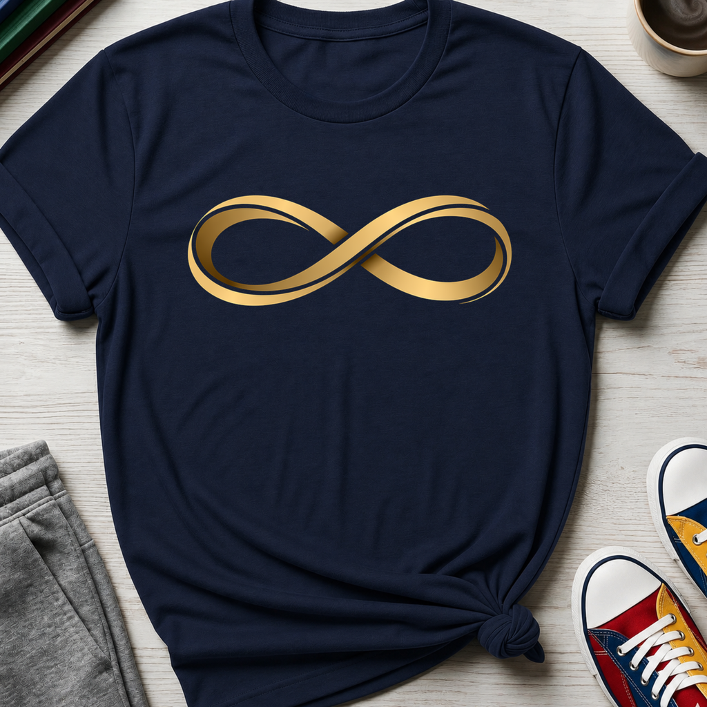 AuDHD Gold Infinity Loop | T-Shirt