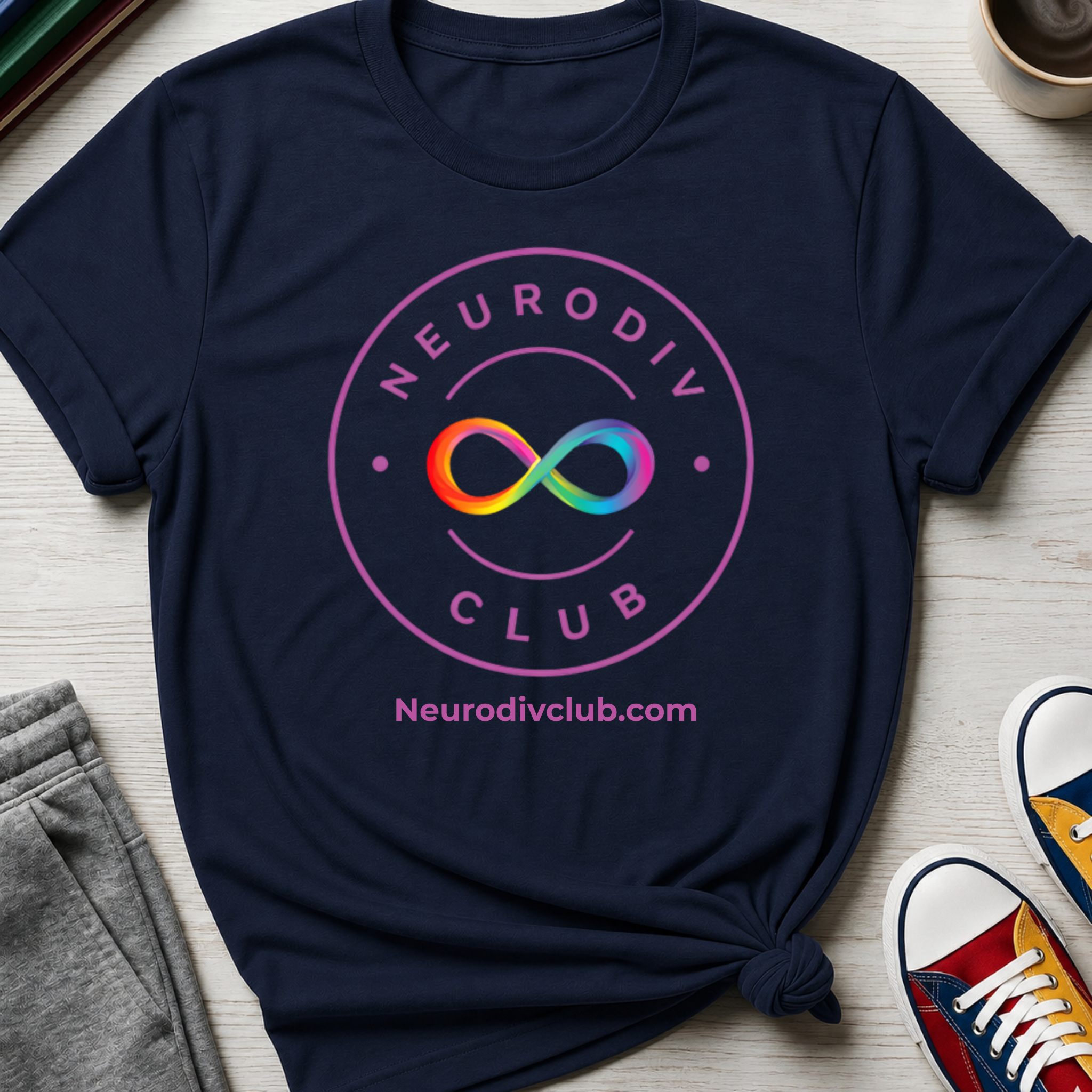 Neurodiv Club Purple Badge | T-Shirt