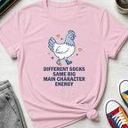 Different Socks Same Main Character Energy | T-Shirt