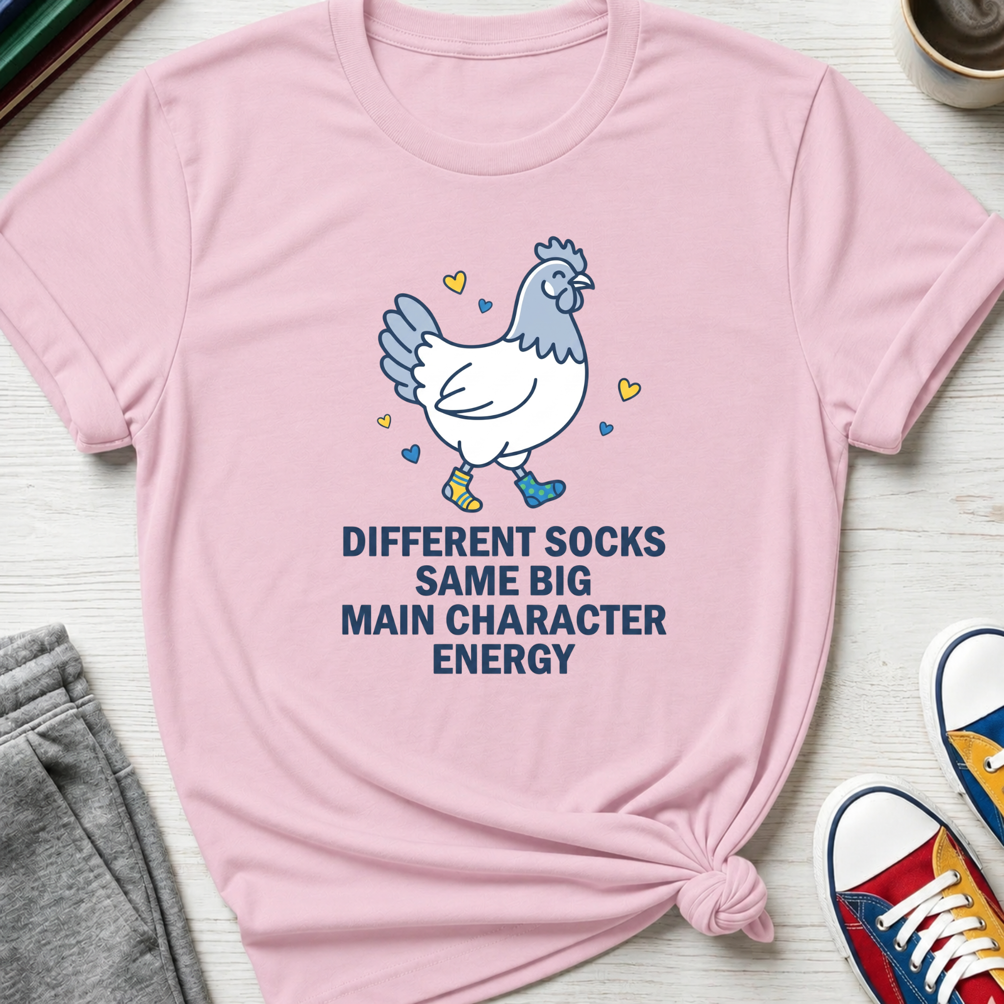 Different Socks Same Main Character Energy | T-Shirt