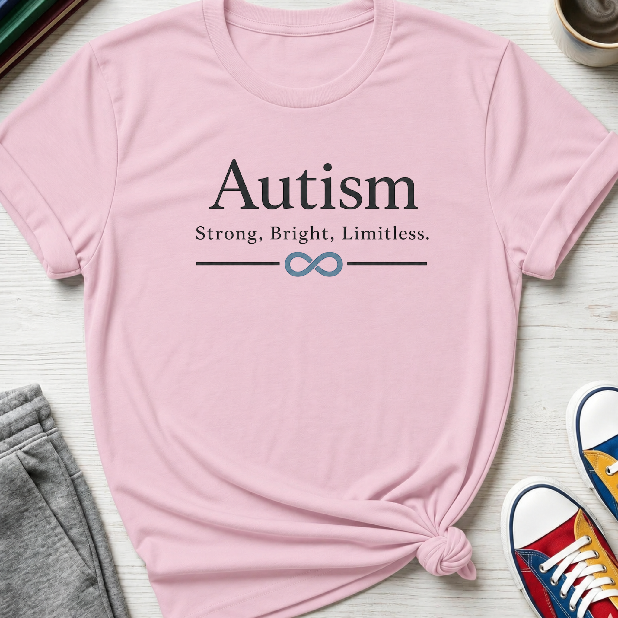 Autism Strong Bright Limitless | T-Shirt