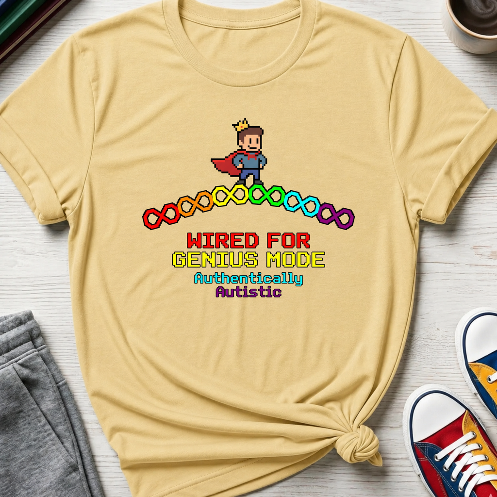 Wired for Genius Mode - Autistic | T-Shirt