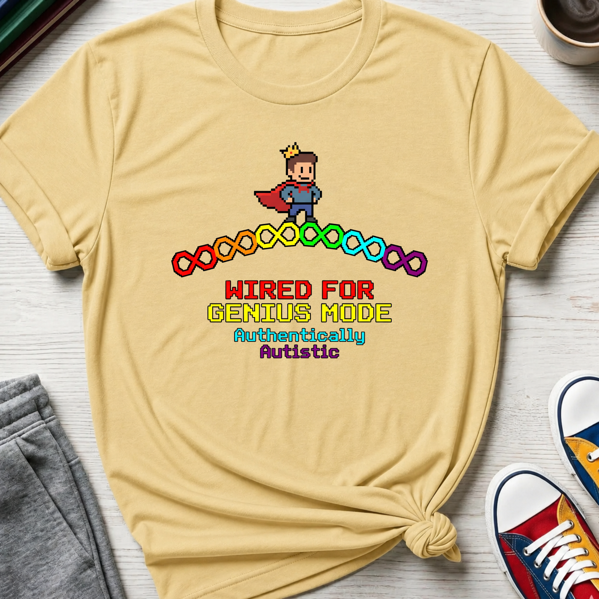 Wired for Genius Mode - Autistic | T-Shirt