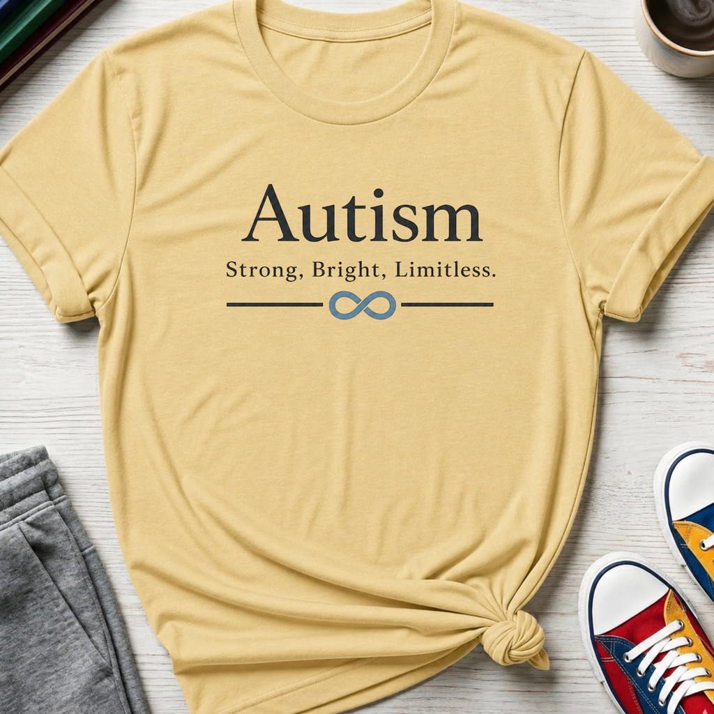 Autism Strong Bright Limitless | T-Shirt
