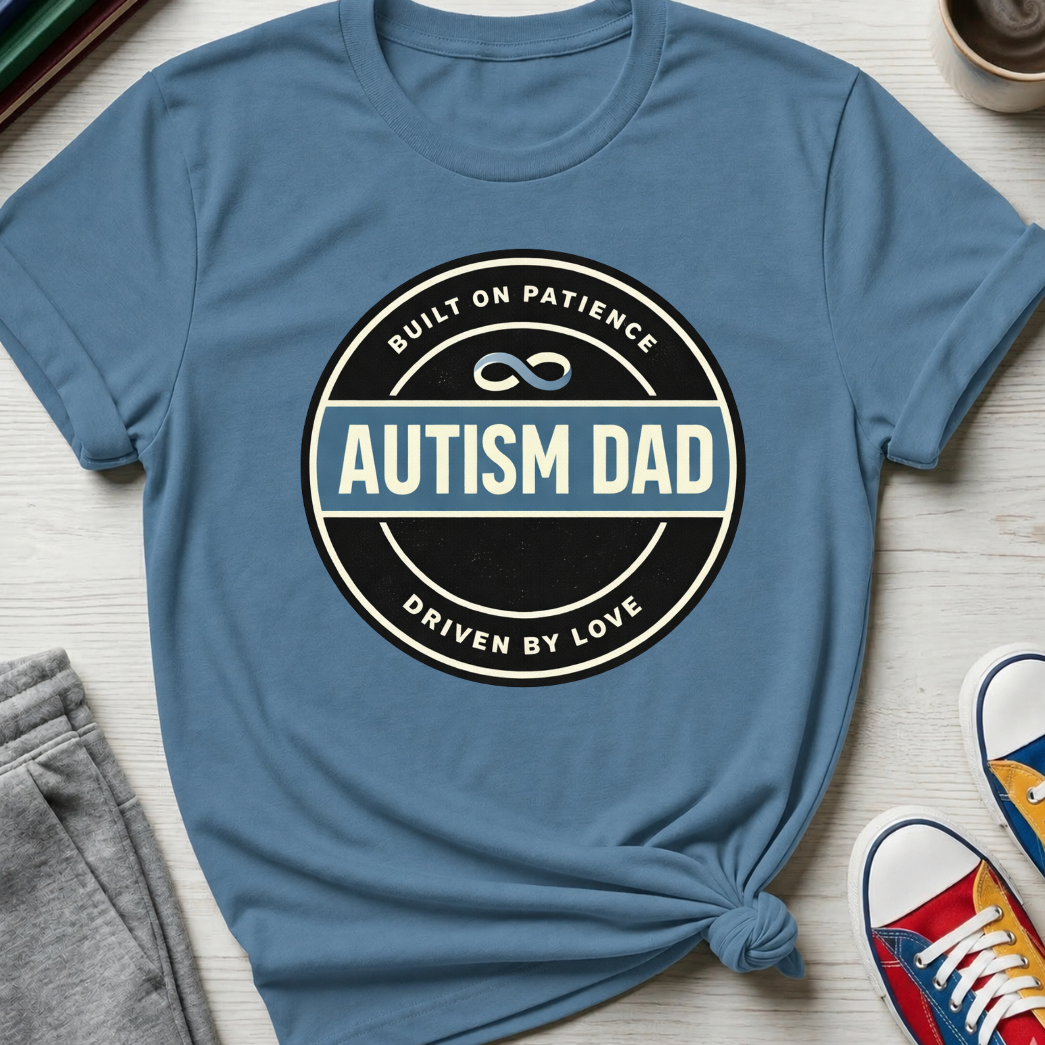 Autism Dad Built on Patience | T-Shirt