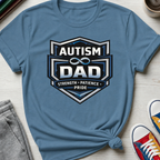 Autism Dad Shield Strength Pride | T-Shirt