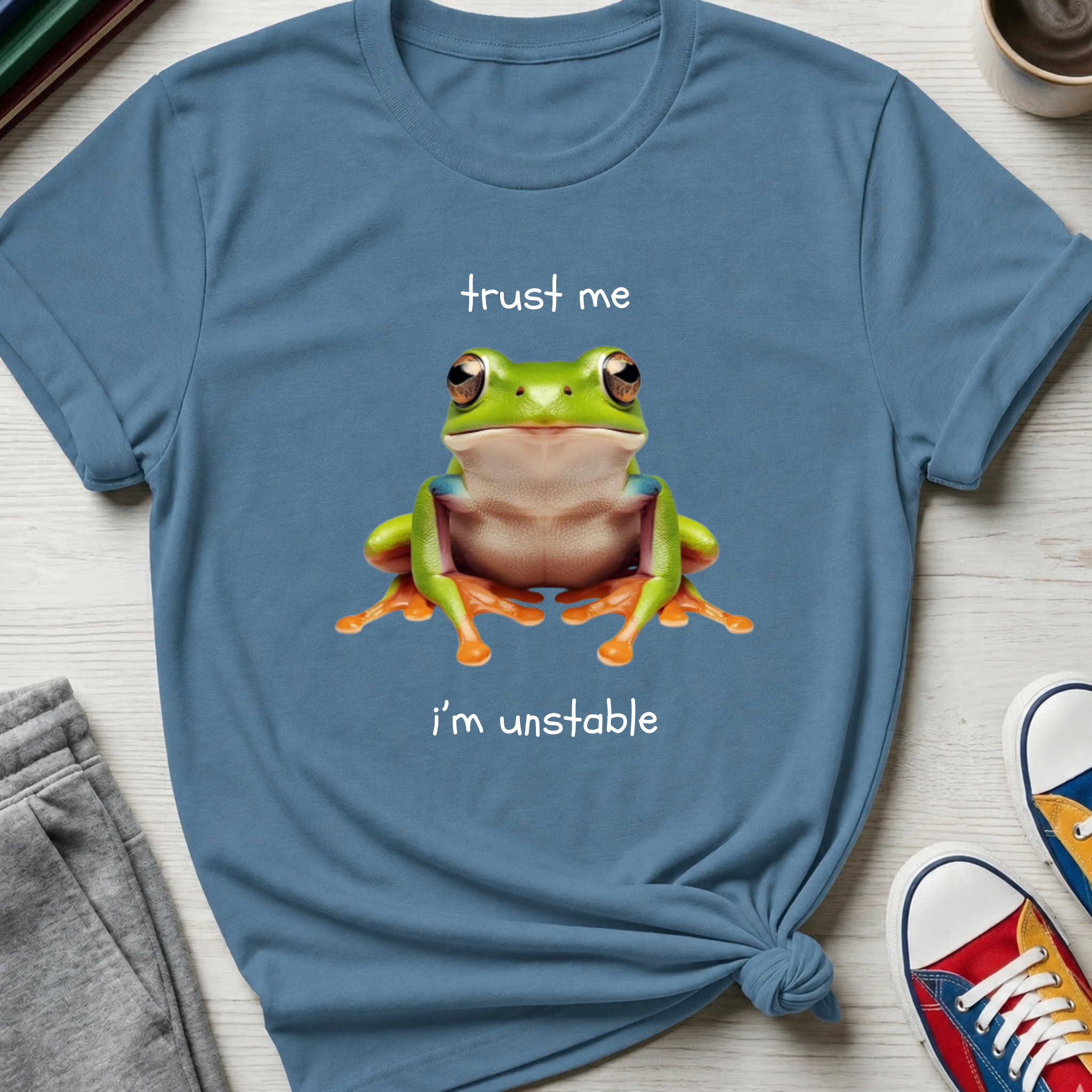 Trust Me I'm Unstable Tree Frog | T-Shirt