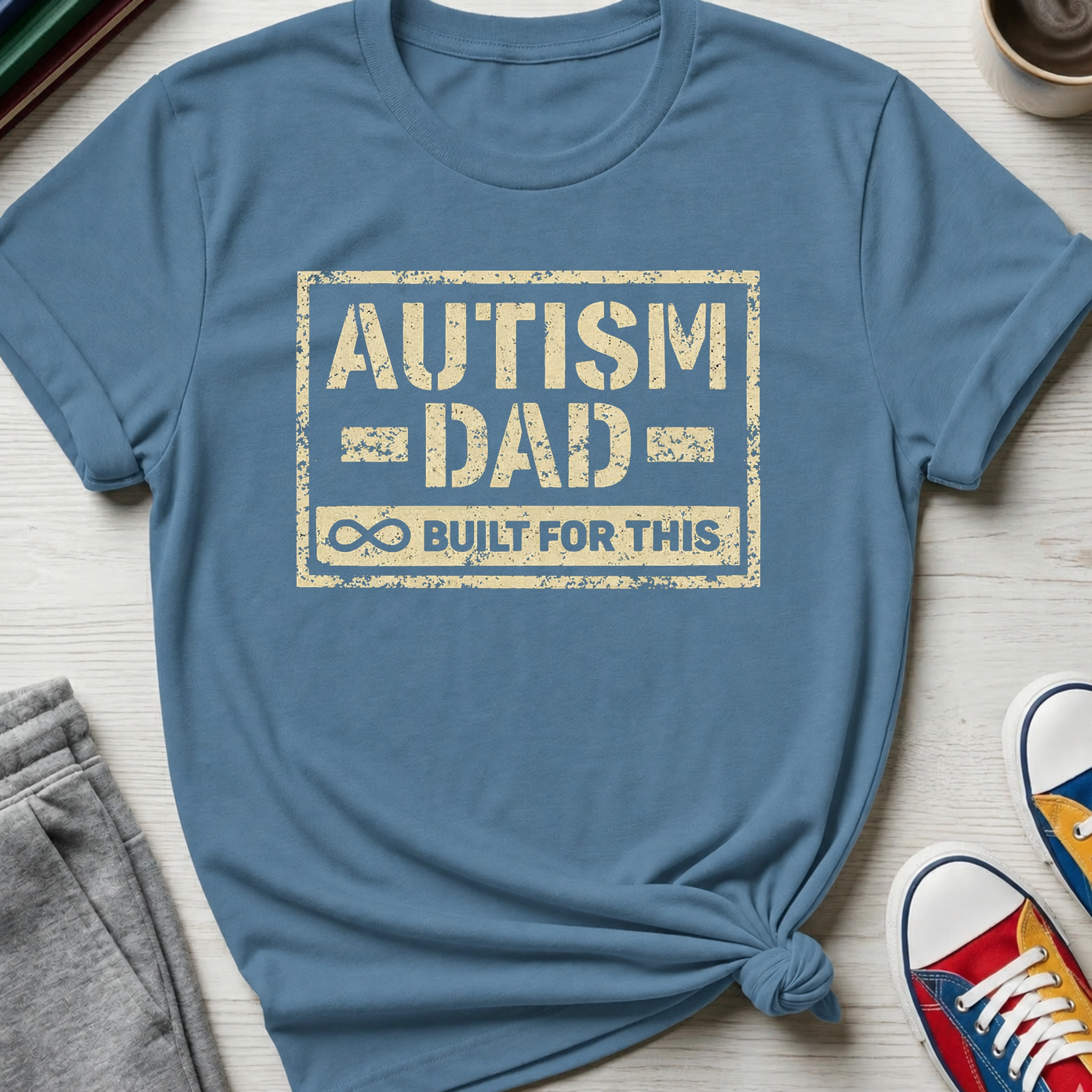 Autism Dad Built for This | T-Shirt