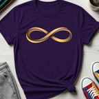 AuDHD Gold Infinity Loop | T-Shirt