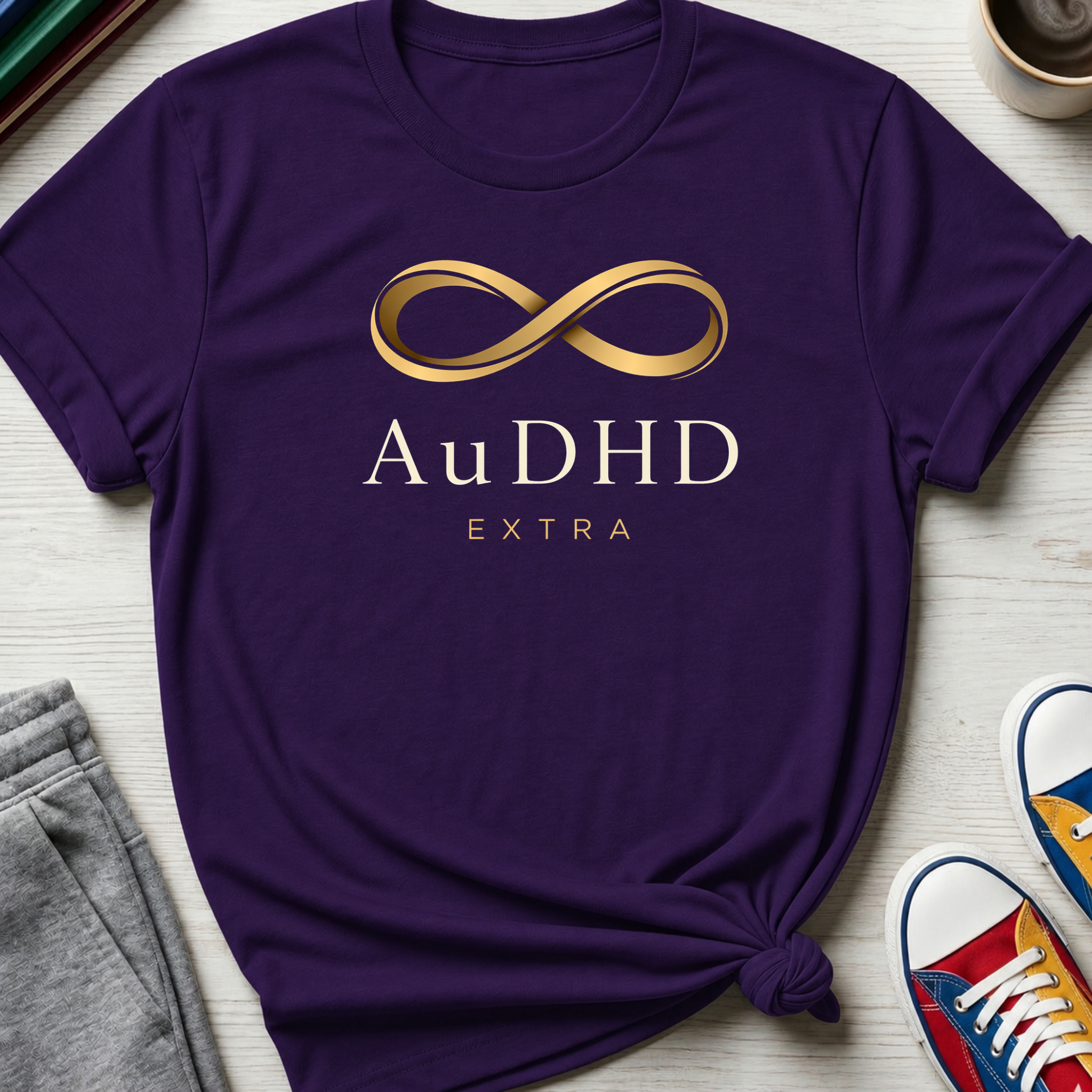 AuDHD Gold Infinity Extra | T-Shirt