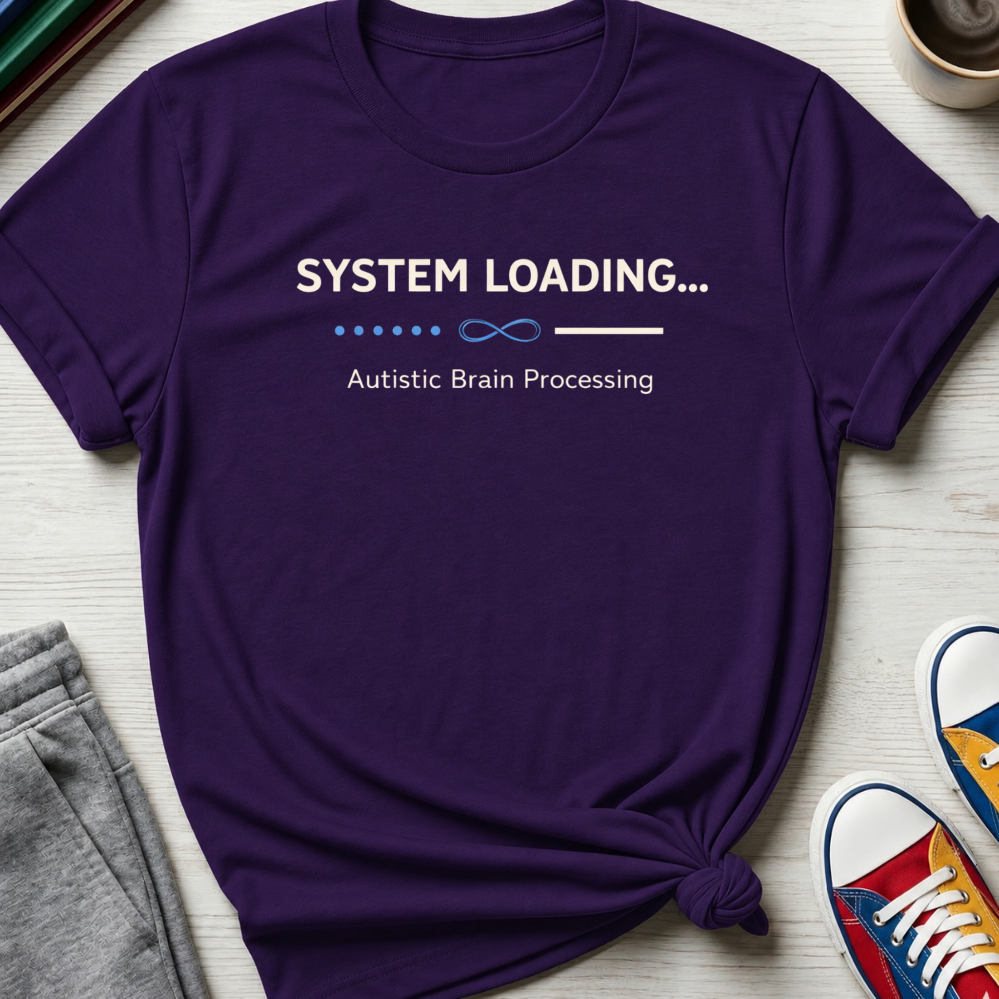 System Loading Autistic Brain Processing | T-Shirt