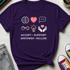 Neurodiv Accept Support Empower Include  | T-Shirt