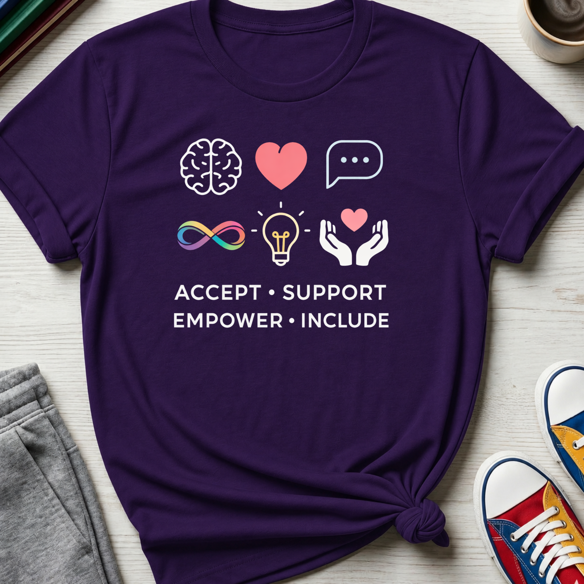Neurodiv Accept Support Empower Include  | T-Shirt