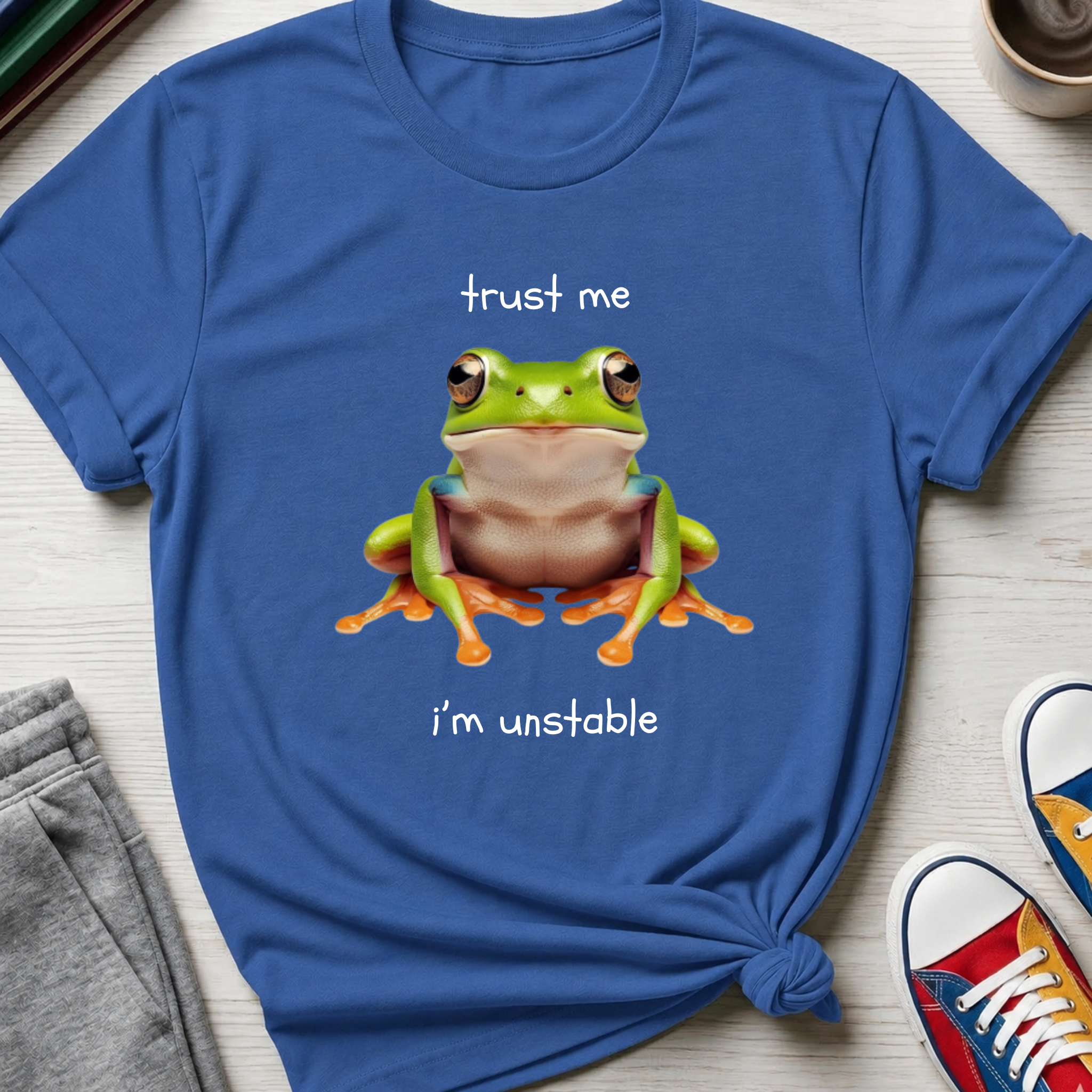 Trust Me I'm Unstable Tree Frog | T-Shirt