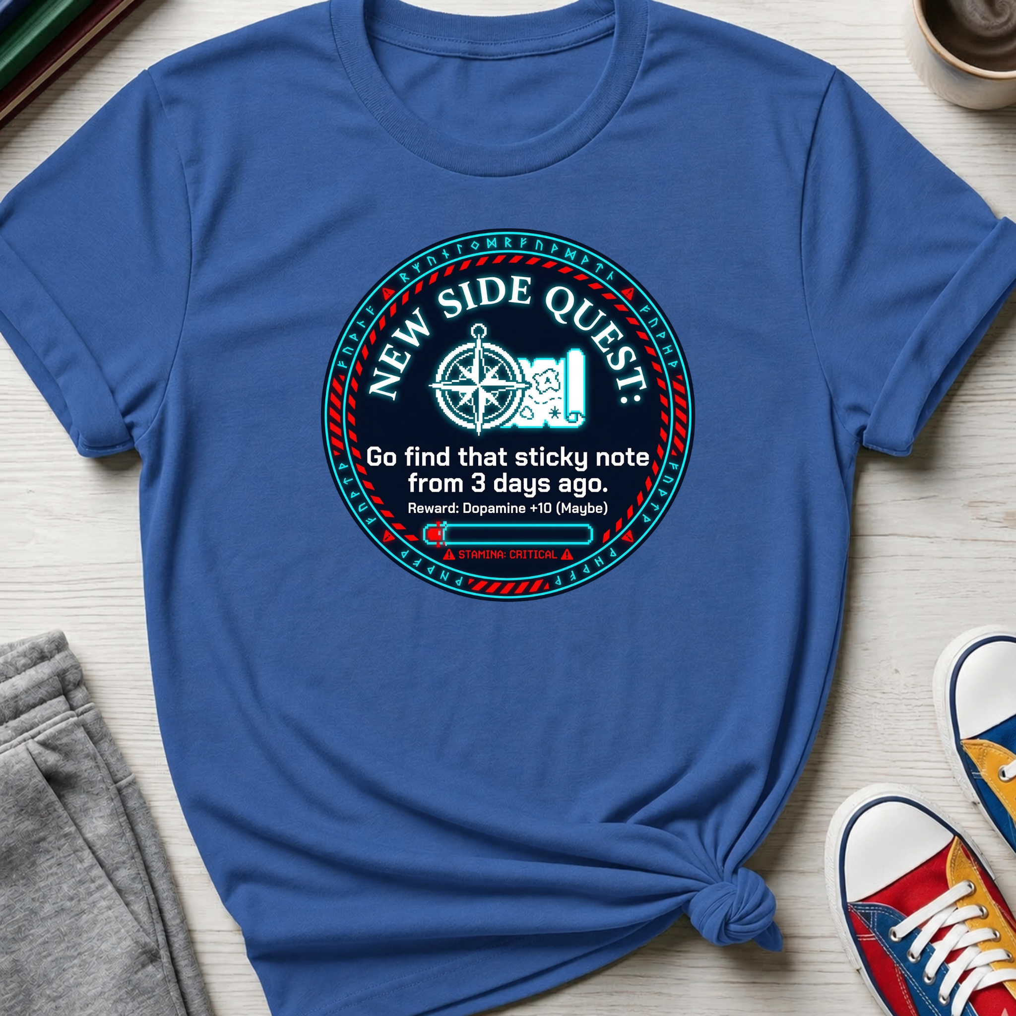 New Side Quest Medallion  | T-Shirt