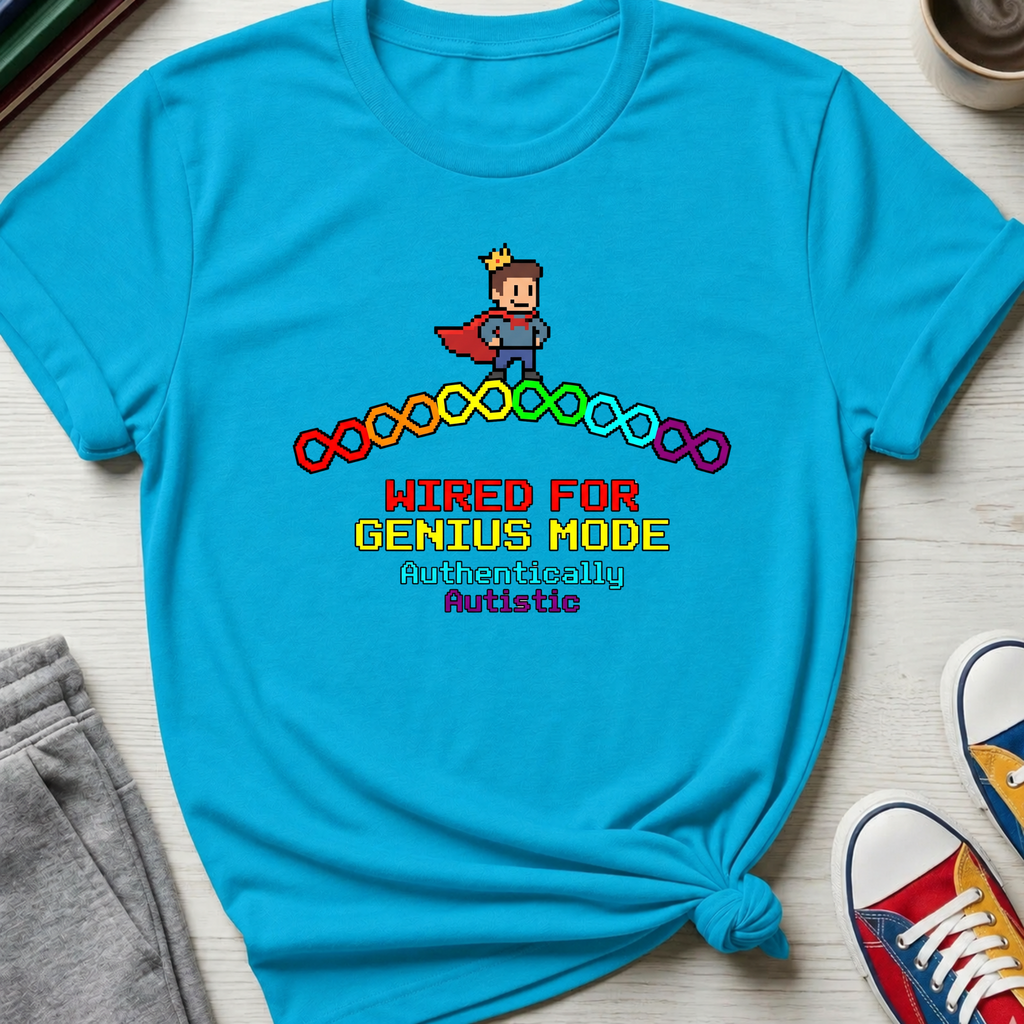 Wired for Genius Mode - Autistic | T-Shirt