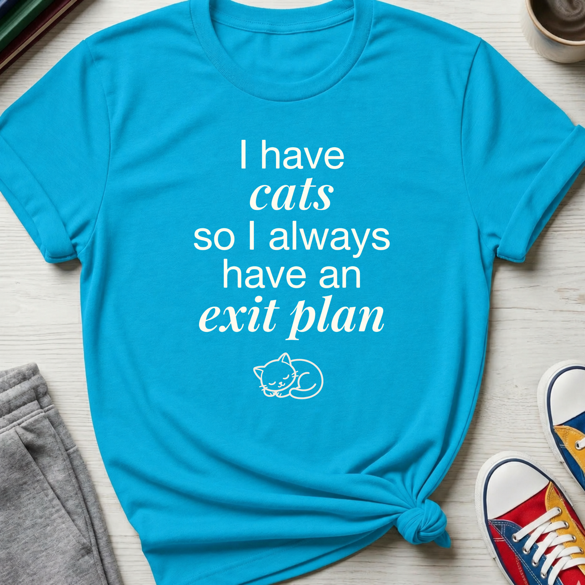 Exit Plan - Cats | T-Shirt