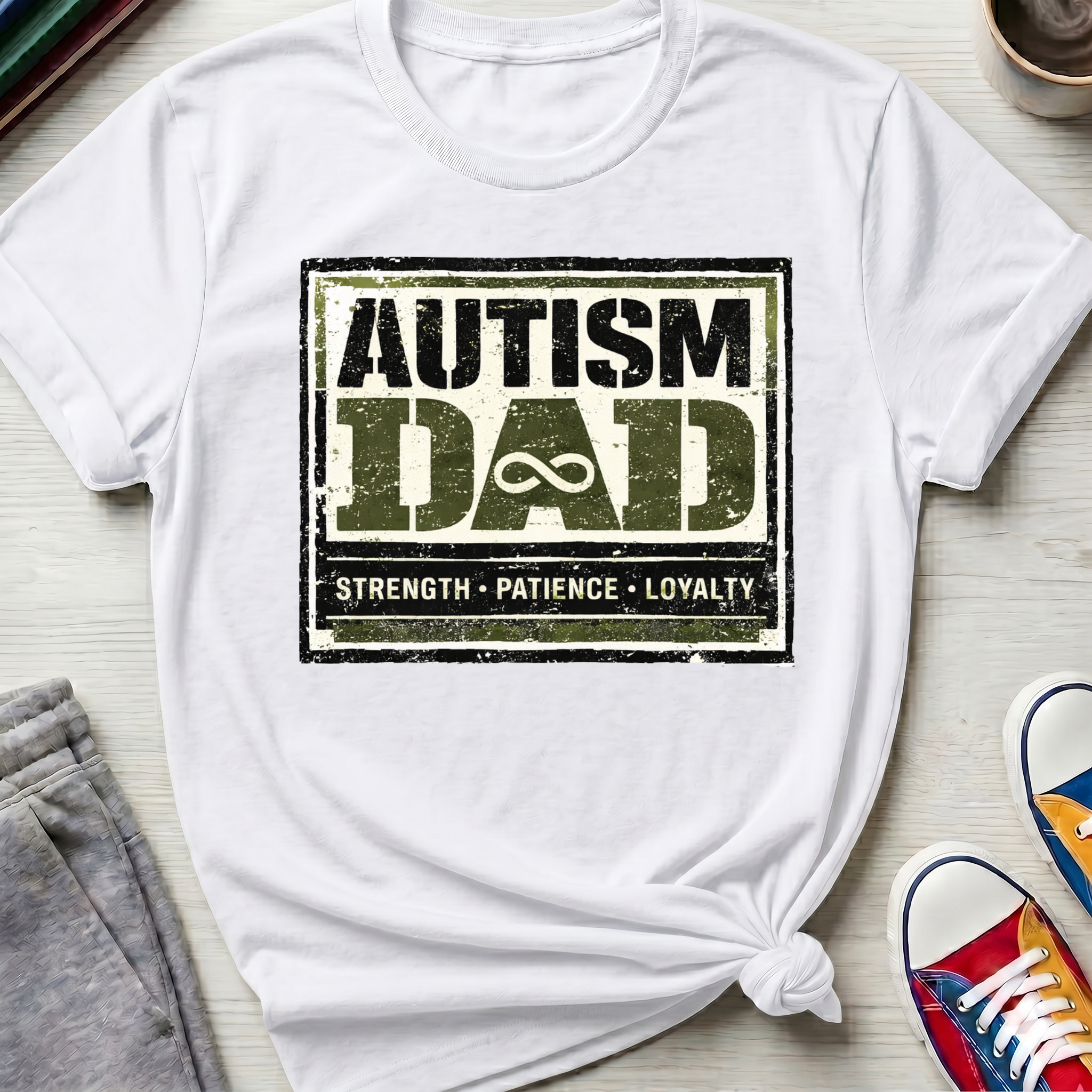 Autism Dad Strength Loyalty | T-Shirt