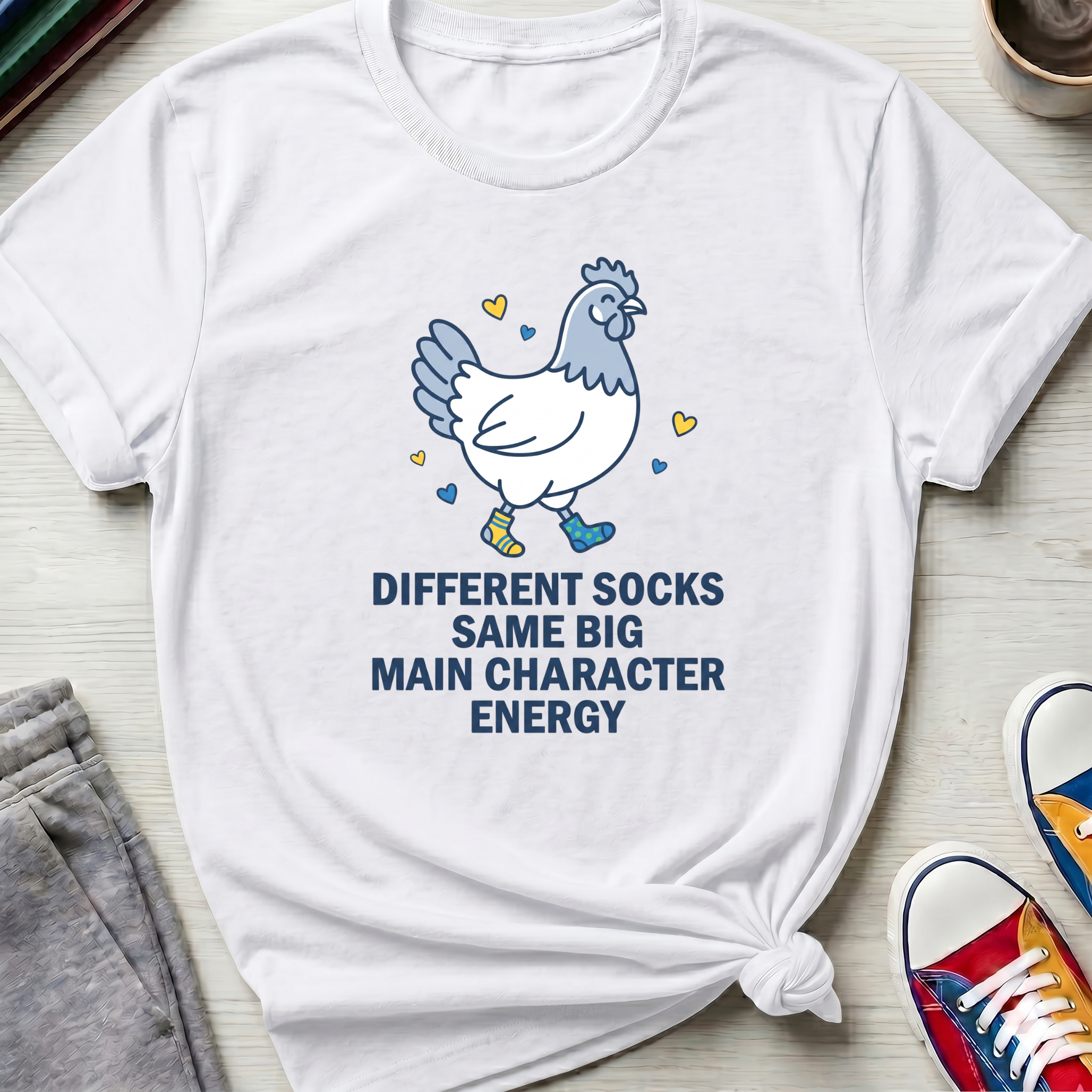 Different Socks Same Main Character Energy | T-Shirt
