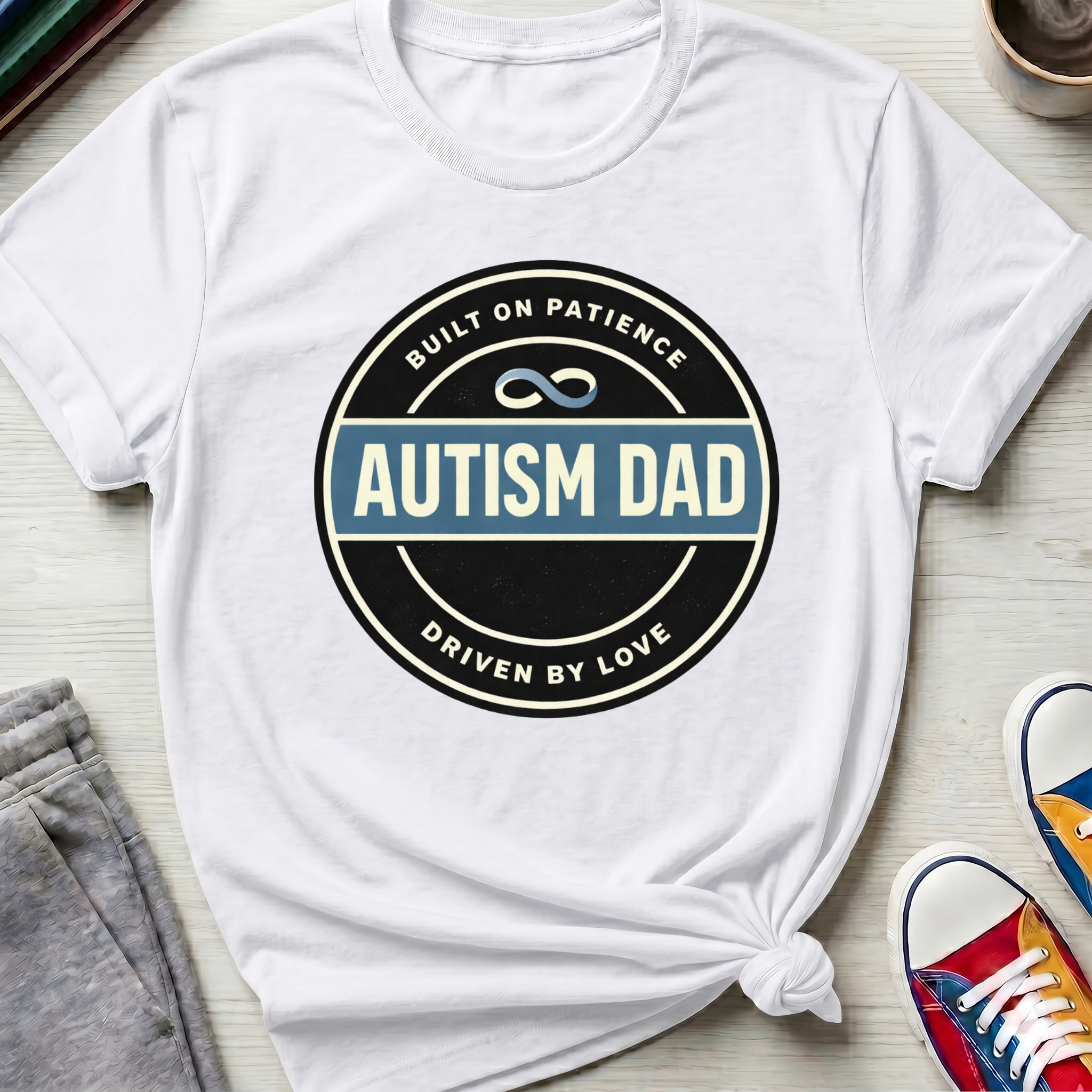 Autism Dad Built on Patience | T-Shirt