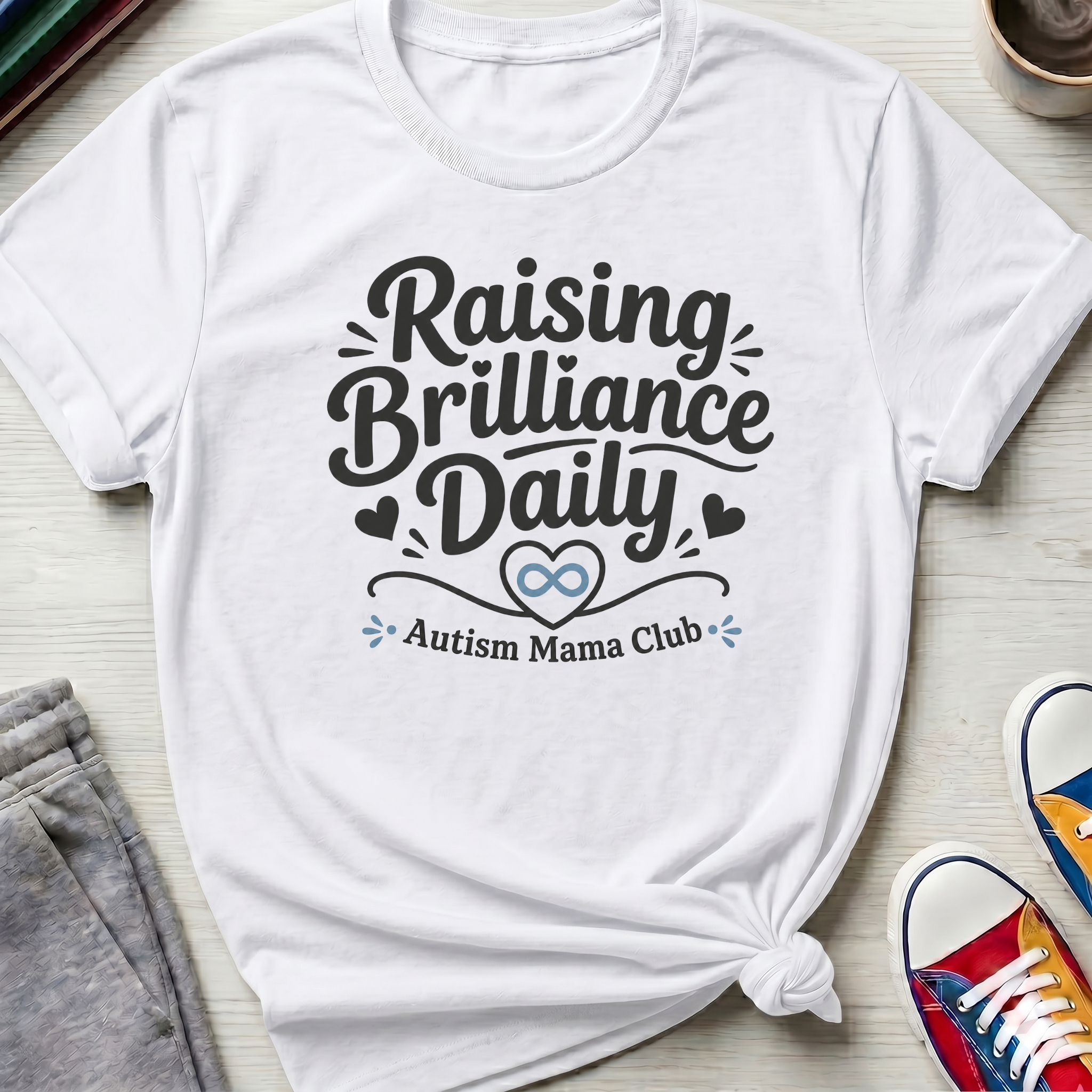 Autism Mama Raising Brilliance Daily | T-Shirt